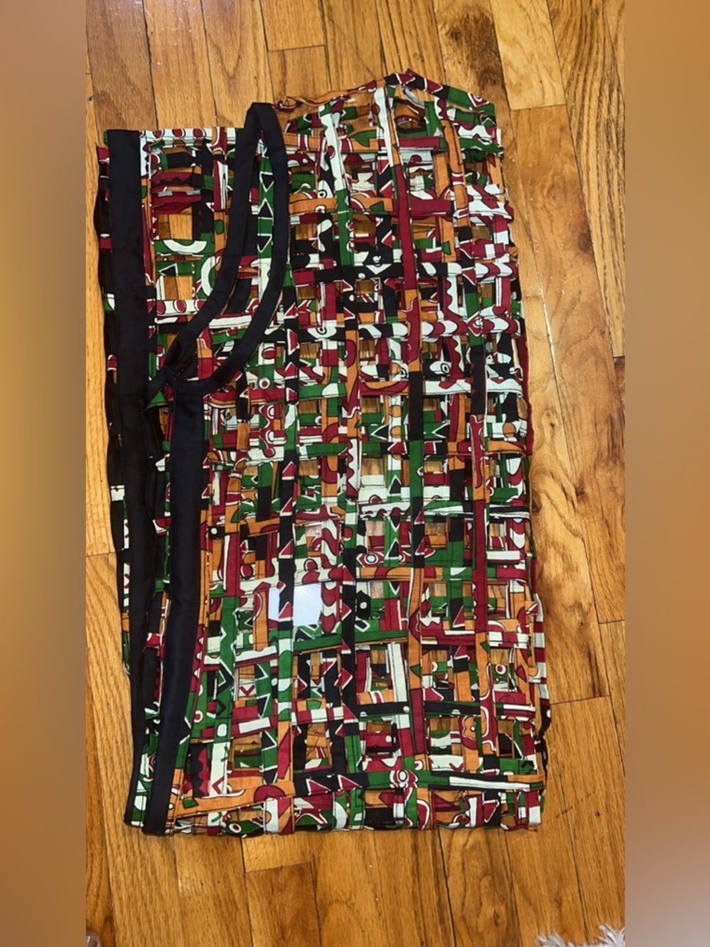 Luxury Handmade Ankara Maxi Duster Dress | Artisan African Wax Print | KKvogues - Picture 12 of 13